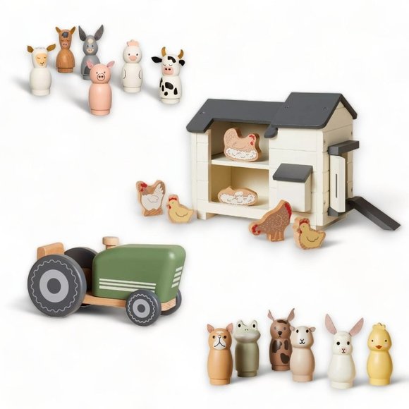 Hearth & Hand Toys Hearth Hand Magnolia Toy Chicken Coop Tractor